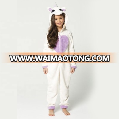 Hot Sale Unicorn Unisex Cartoon Animal Jumpsuit Pajama Kids Onesie