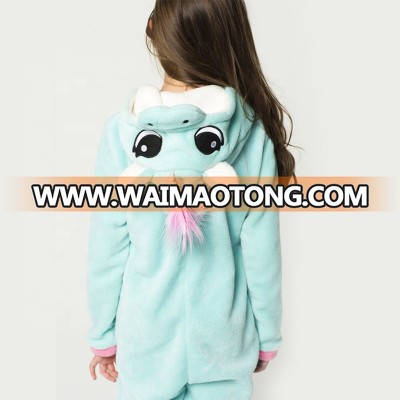 High Qutility Warm Cartoon Unisex Fleece Unicorn Onesie Kids Clothing Wear Romper